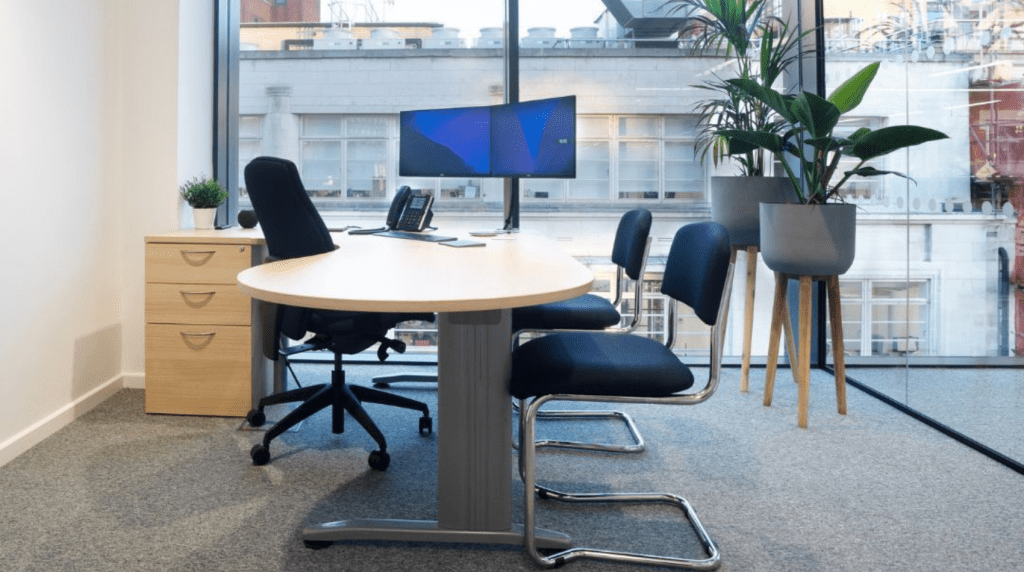 Executive Desk & Office Planting & Glass Partitioning / Office Fit Out