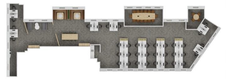 BVSC OFFICE FURNITURE FLOORPLAN BIRMINGHAM REALISTIC RENDER