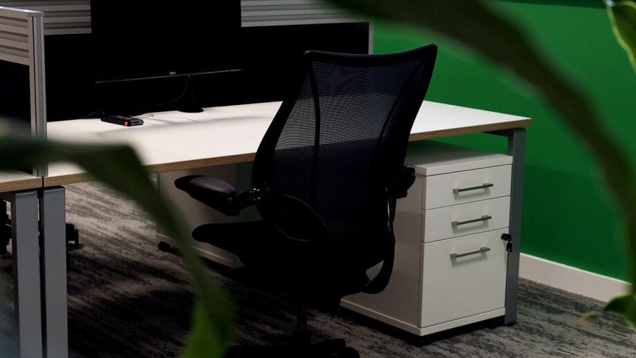 Office desks Stafford installation for Altecnic with spacious bench desking